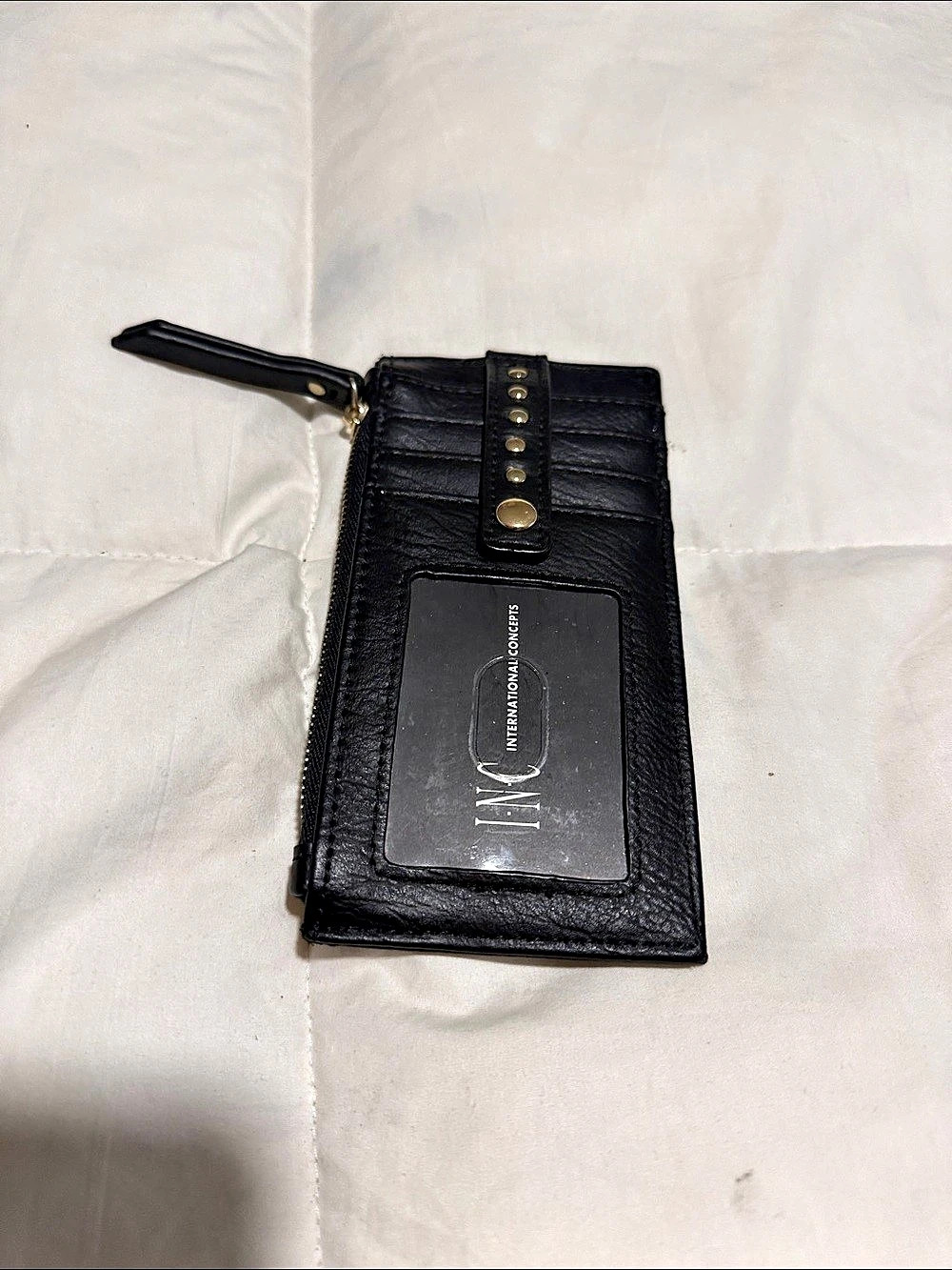 I.N.C. Black Wristlet Wallet
